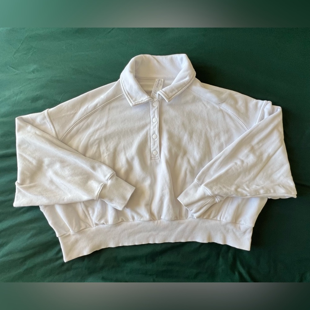 Fabletics Year Round Terry Snap Front Sweatshirt … - image 2